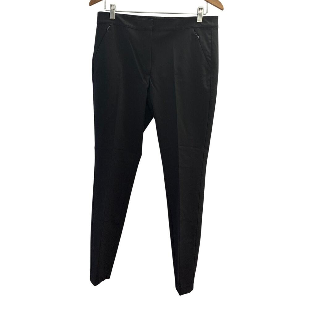 White House Black Market Black Skinny Ankle Slacks Size 8